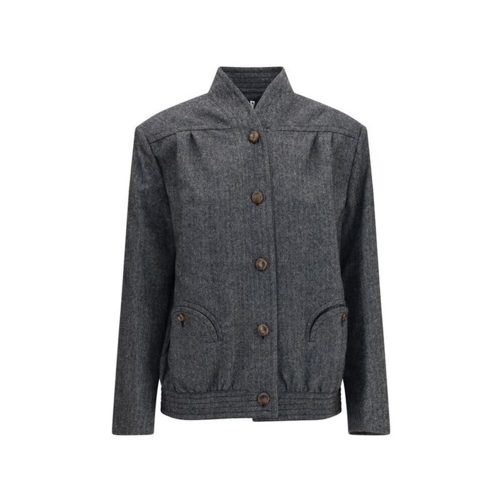 Blazé Milano Gray Wool Oves Aries Shell Women's Jacket